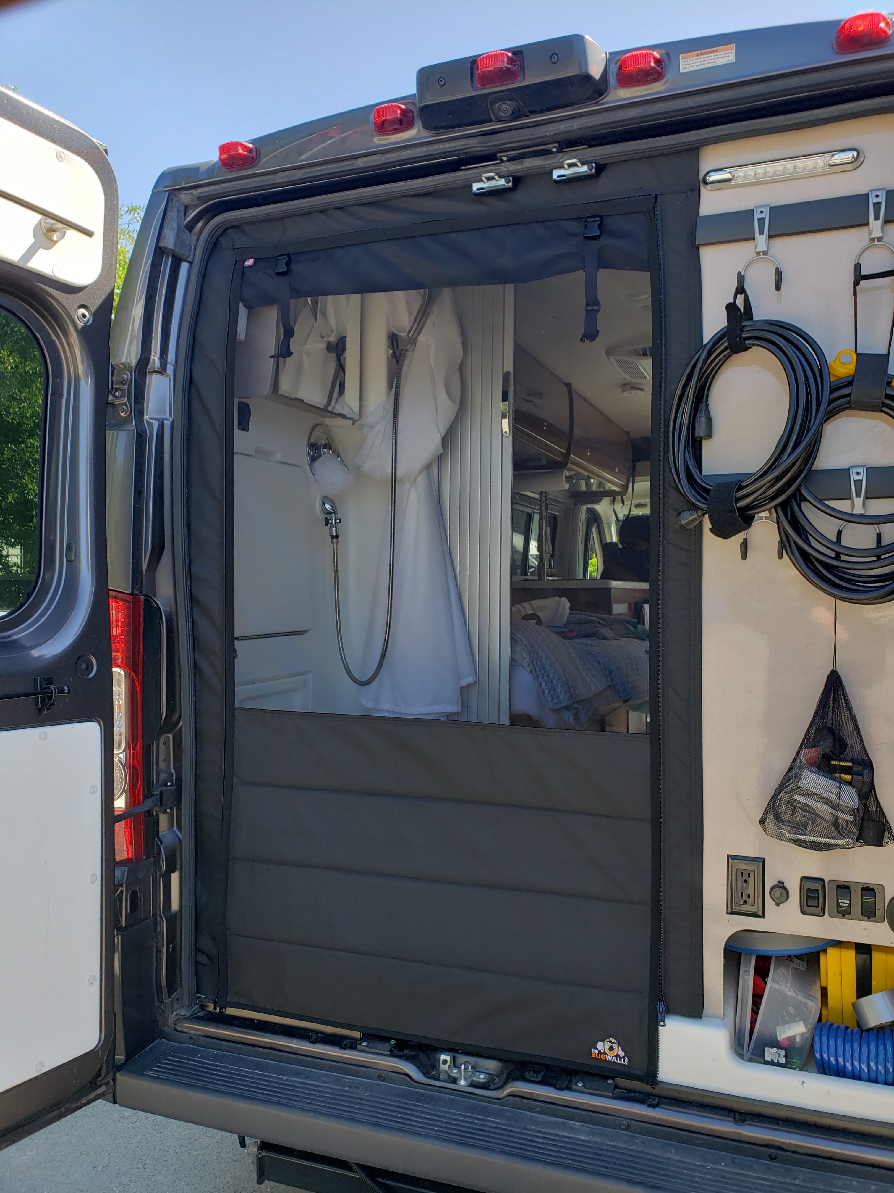 Class B Rv Rear Screen Winnebago Travato Rear Bugwall Screen