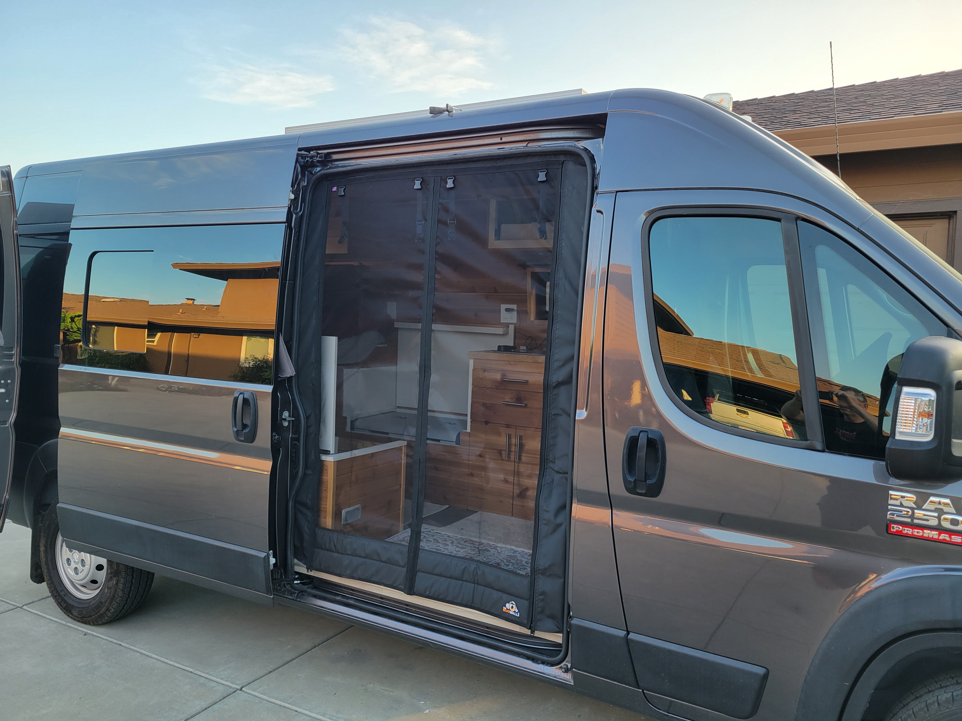 RAM Promaster Side Sliding Door Insect Screen | The Bug Wall